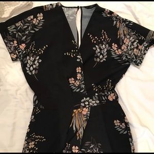 Zara floral jumpsuit